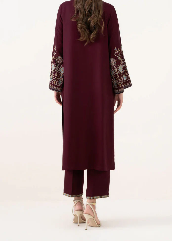 Grace Z-(W889) - Stitched Embroidered 2pc Marina Dress.