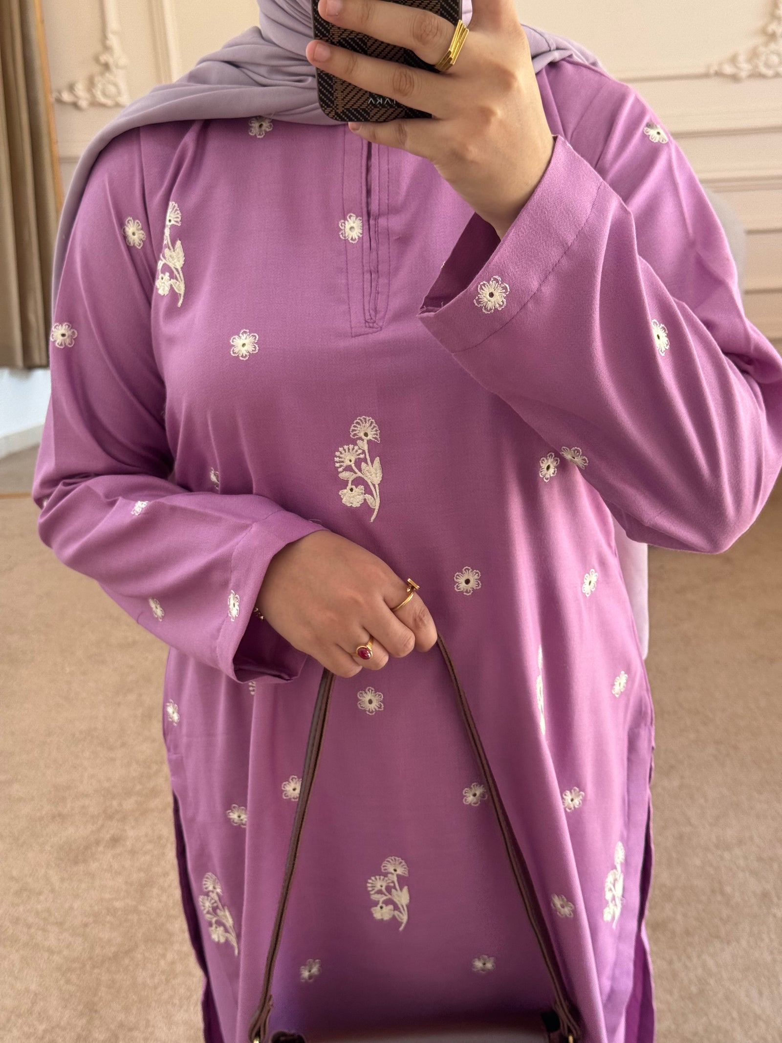 Grace W760 - Embroidered 2pc marina dress