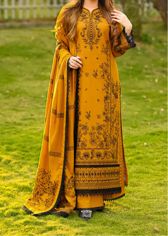 Grace Z-(S1322)- Stitched Embroidered 3pc Lawn Dress With Printed Lawn Dupatta.