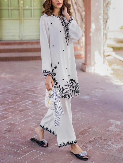 Grace Z-(S1101)- Stitched Embroidered 2pc Lawn Dress.