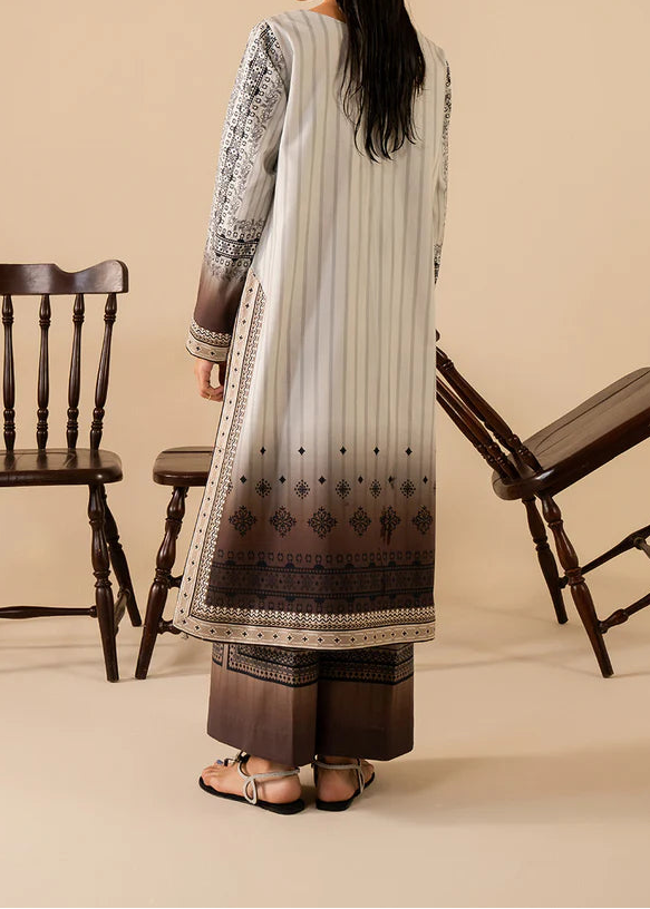 Grace W968- Digital Printed 2pc Karandi Dress.