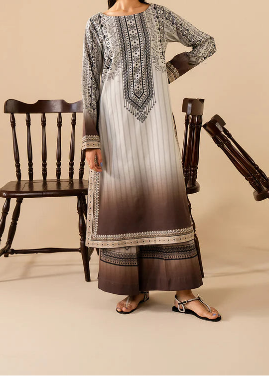 Grace W968- Digital Printed 2pc Karandi Dress.