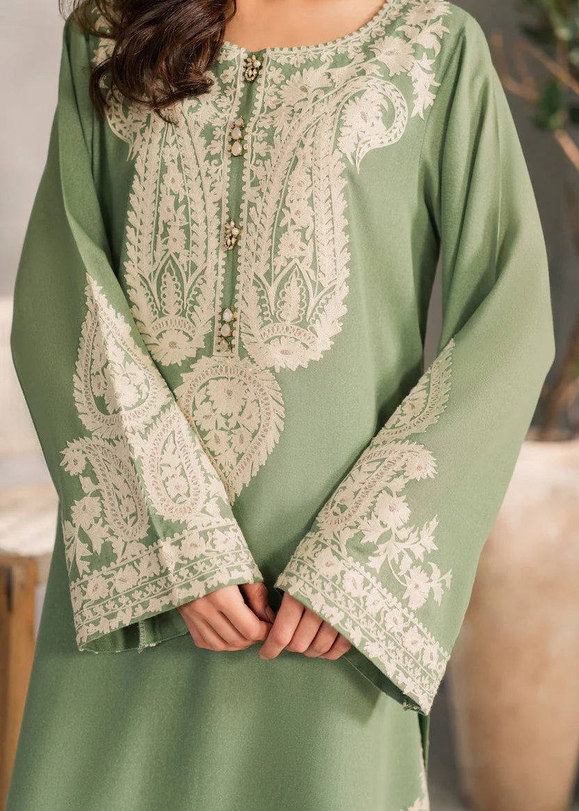 Grace S1291-Embroidered 3pc Lawn Dress With Dyed Chiffon Dupatta.