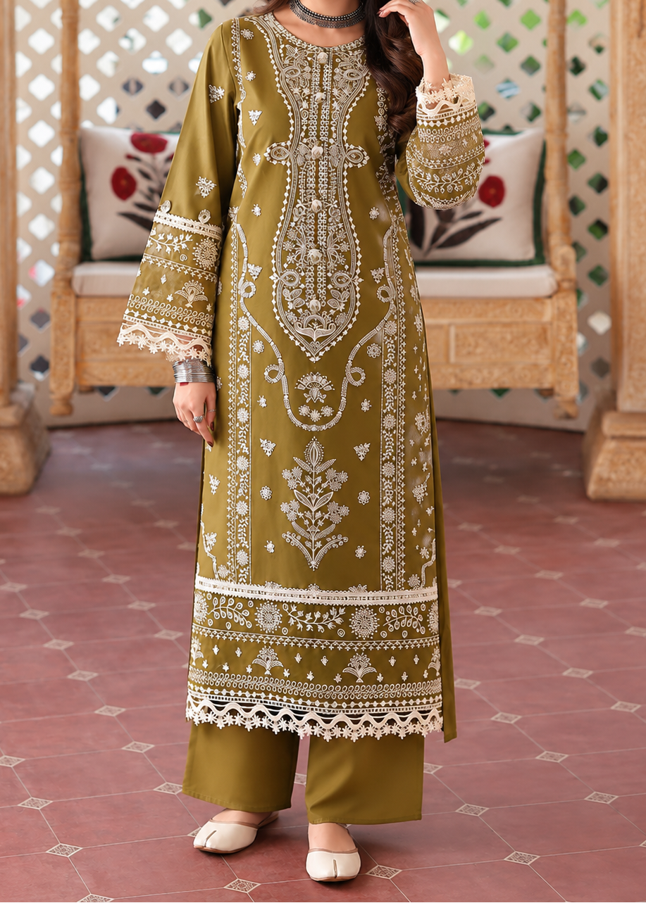 Grace W1109 - Embroidered 2pc Marina Dress.