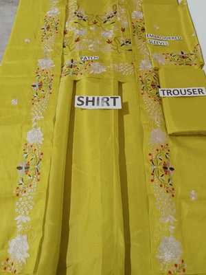 Grace W283- Embroidered 2pc Kataan Silk dress