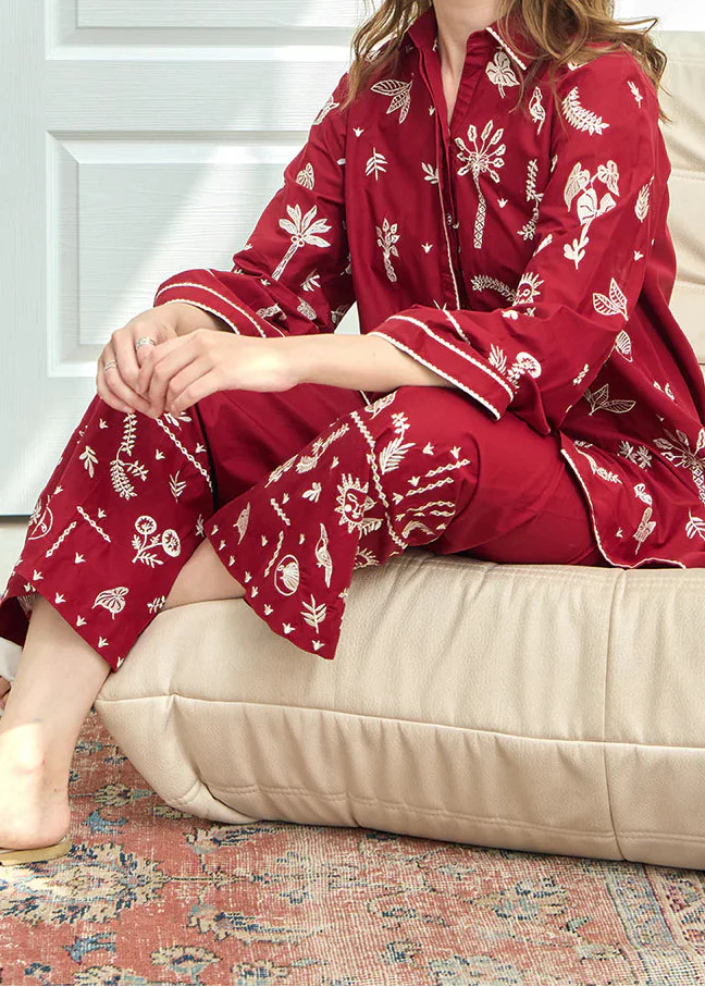 Grace Z-(W915) - Stitched Embroidered 2pc Marina Dress.