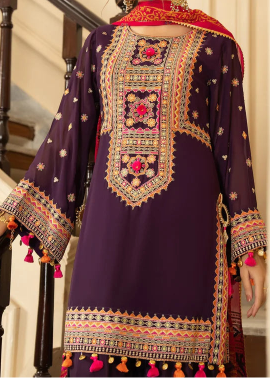 Grace S1346 - Embroidered 3pc Lawn Dress With Printed Lawn Dupatta.