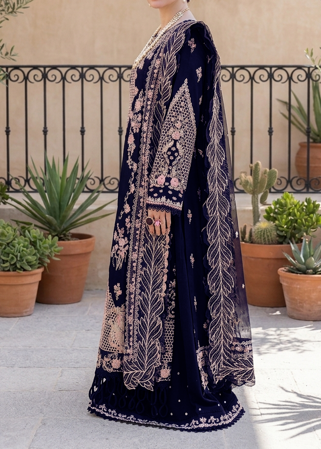 Grace S1233-Embroidered 3pc Lawn Dress With Embroidered  Munar Dupatta.