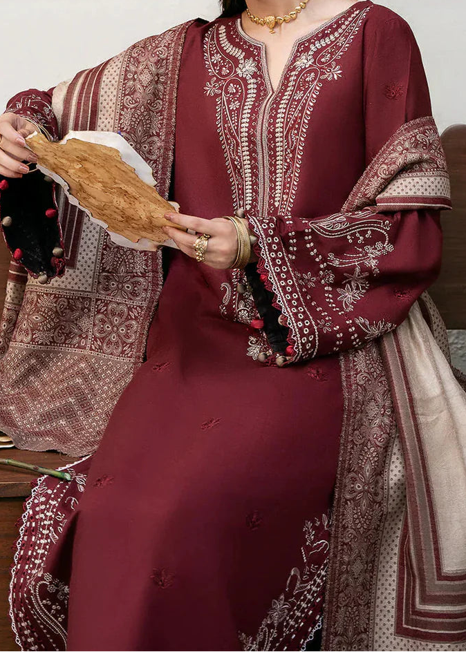 Grace S1309-Embroidered 3pc Lawn Dress With Printed Lawn Dupatta.