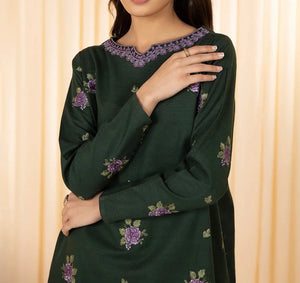 Grace W424-Embroidered 2pc khaddar dress