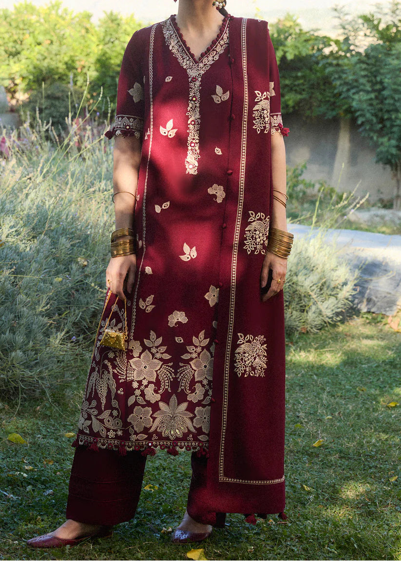 Grace S1431 - Embroidered 3pc CHIKANKARI Lawn Dress With Embroidered Lawn Dupatta.