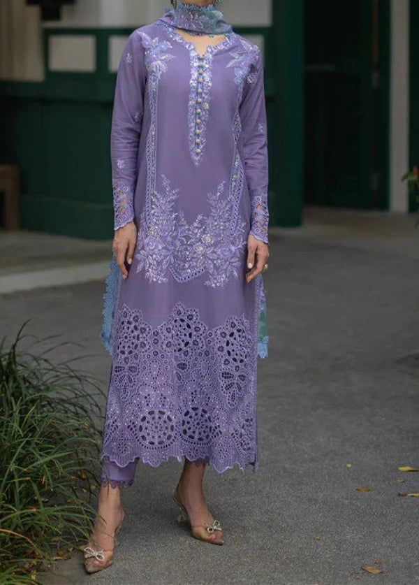 Grace S1113-Embroidered 3pc CHIKANKARI Lawn dress with Printed Munar Dupatta.