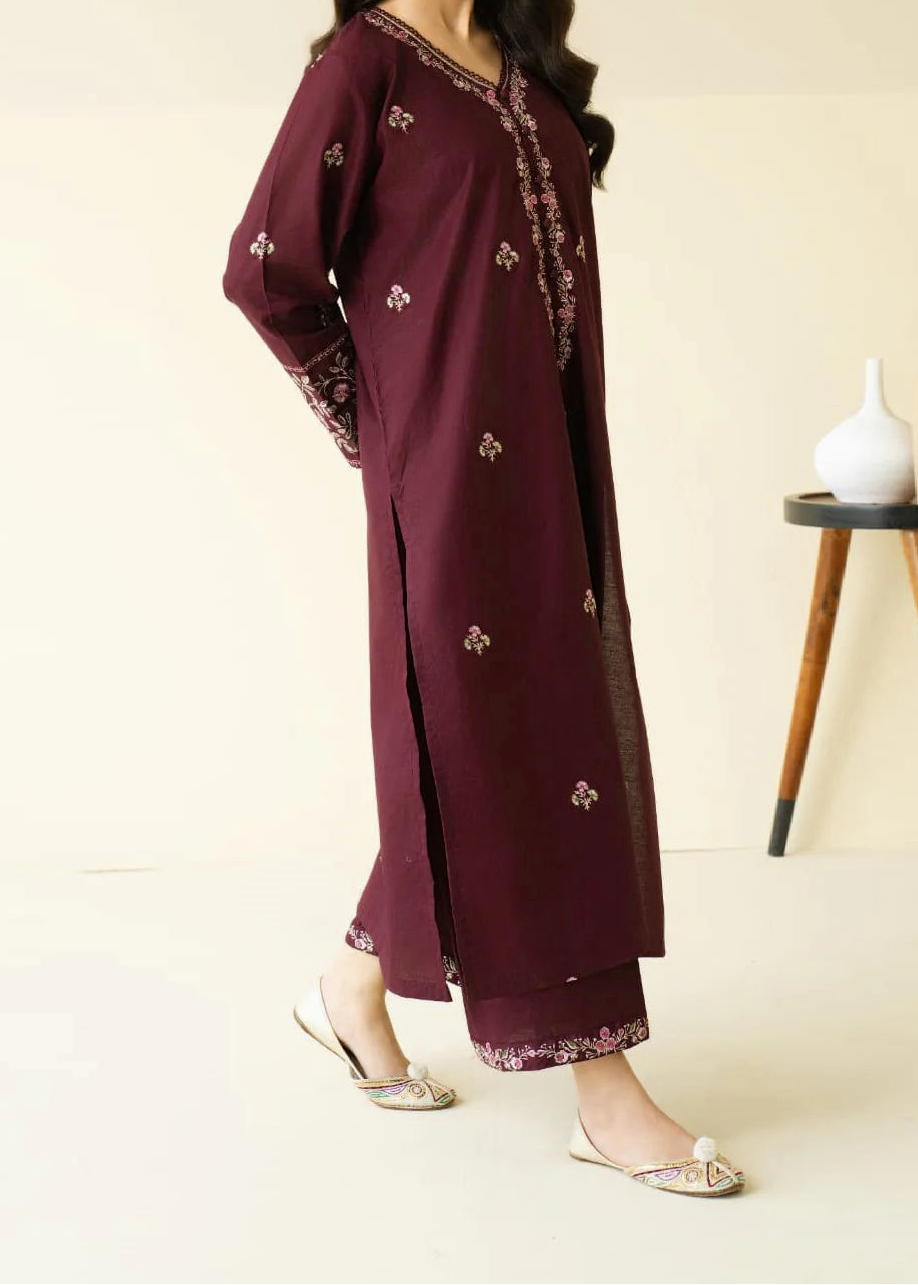 Grace Z-(W831) - Stitched Embroidered 2pc Marina Dress