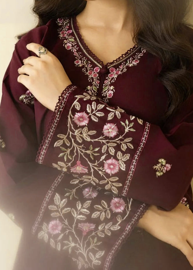 Grace Z-(W831) - Stitched Embroidered 2pc Marina Dress