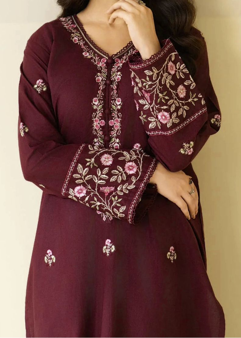 Grace Z-(W831) - Stitched Embroidered 2pc Marina Dress