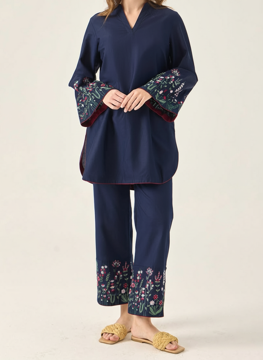 Grace W921-Embroidered 2pc Marina Dress.