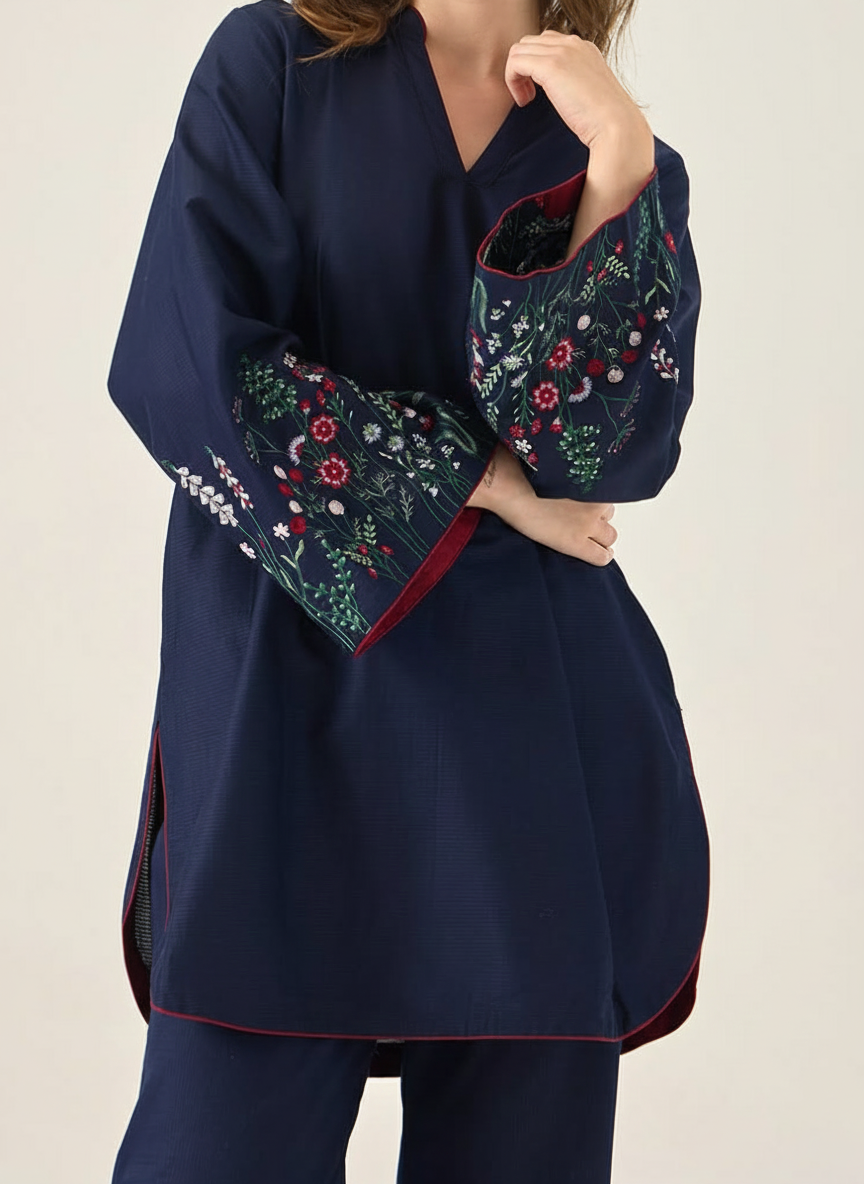 Grace W921-Embroidered 2pc Marina Dress.