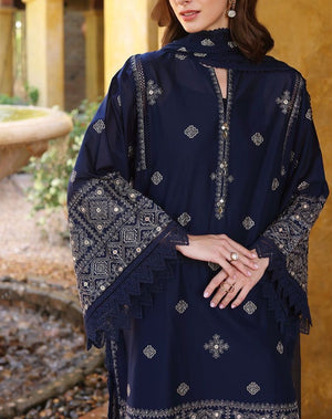 Grace S467-Embroidered 3pc lawn dress with embroidered chiffon dupatta.