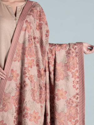 Sarinnah Premium D67-Luxury Formal Heavy Embroidered Karandi Shawl.