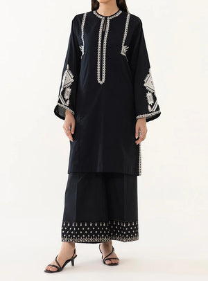 Grace W299-Embroidered 2pc Linen dress