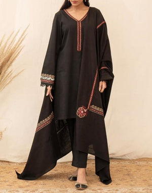 Grace W376-Embroidered 3pc Marina dress with Embroidered Marina shawl.
