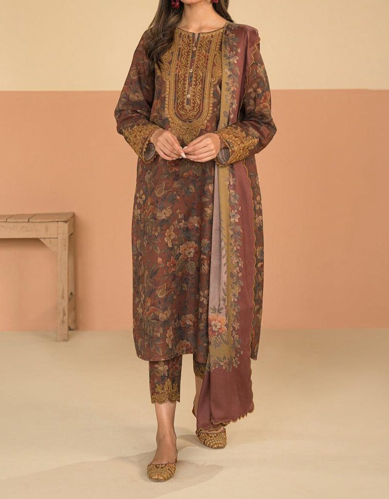 Grace S582-Printed 3pc Lawn dress with Printed lawn dupatta.