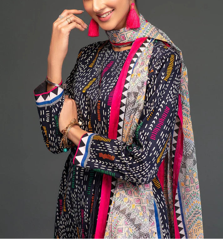 Grace S1054-Digital Printed 3pc Lawn Dress with Digital Printed Lawn Dupatta.