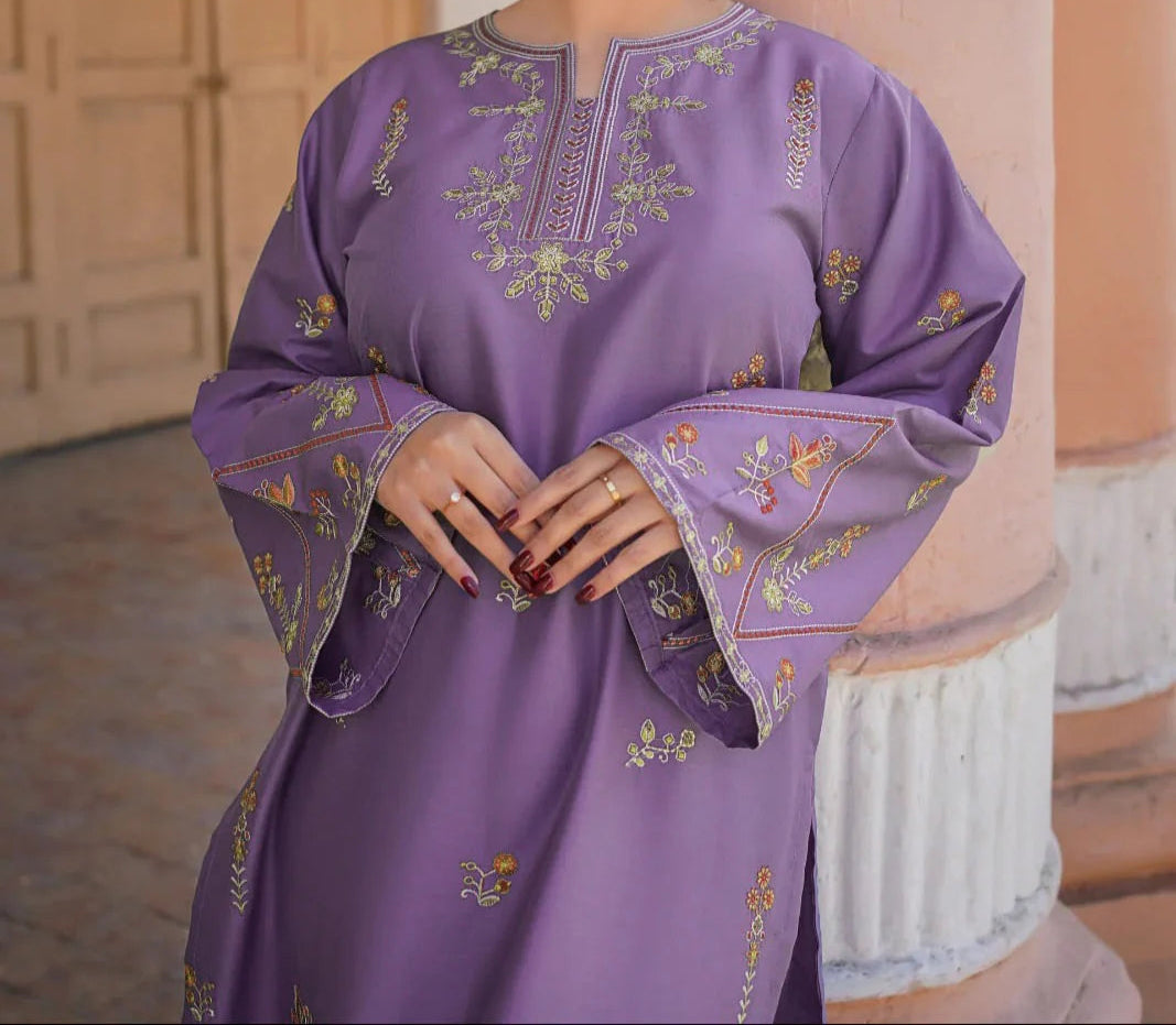 Grace W705-Embroidered 2pc Marina Dress