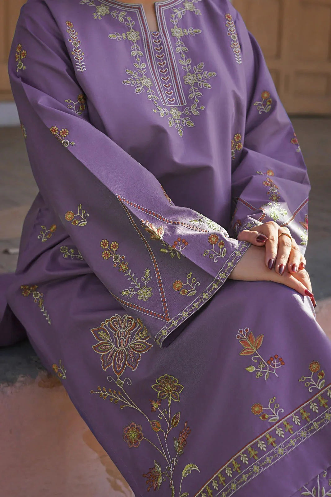 Grace W705-Embroidered 2pc Marina Dress