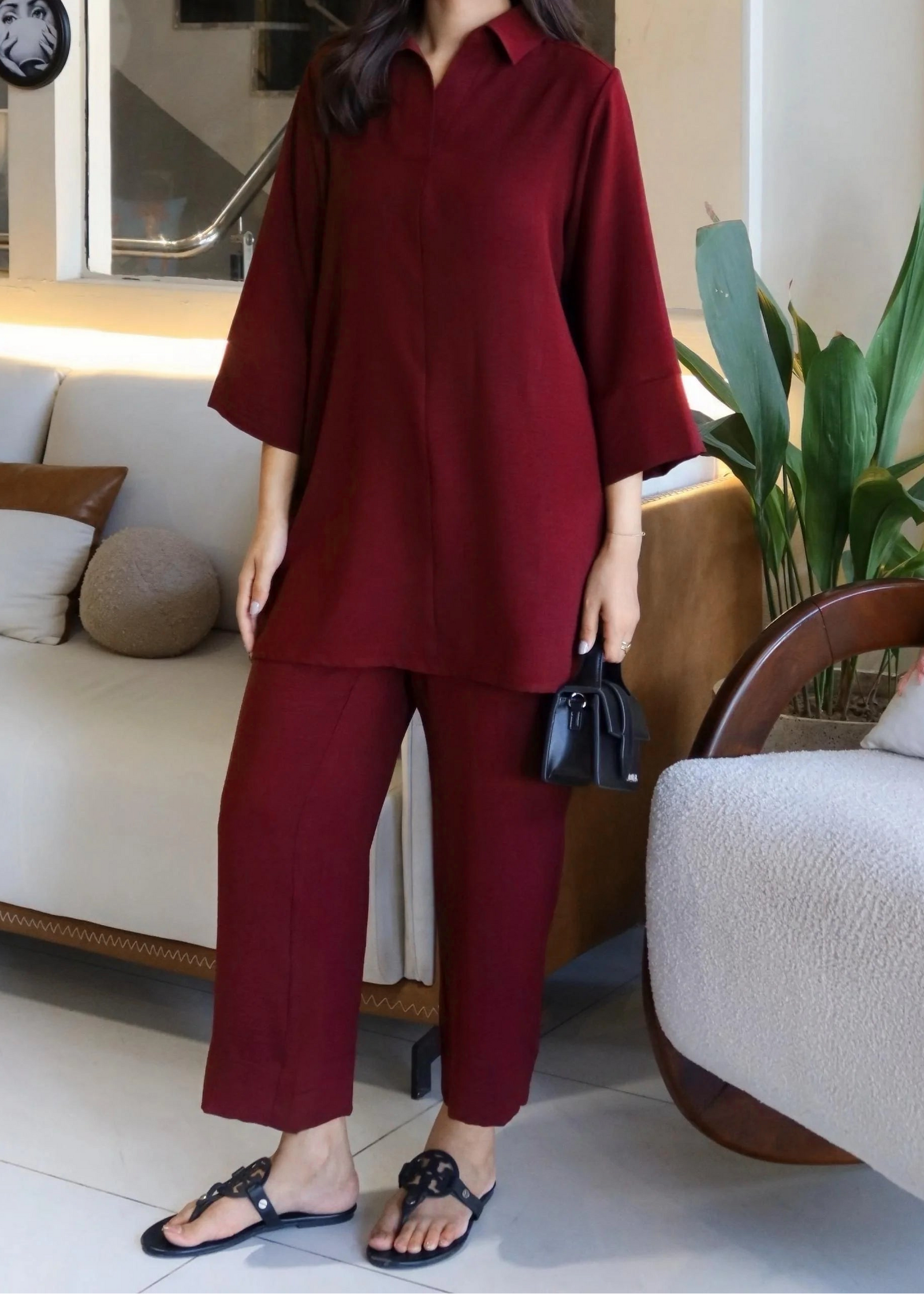 C-S 023- STITCHED 2PC DHANAK CO-ORD SET.
