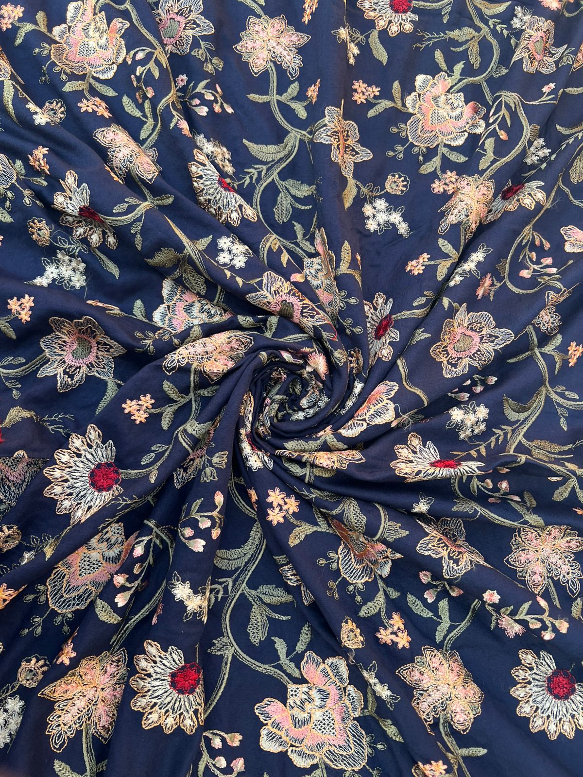 Sarinnah Premium D30-Luxury Formal Heavy Embroidered Karandi Shawl.