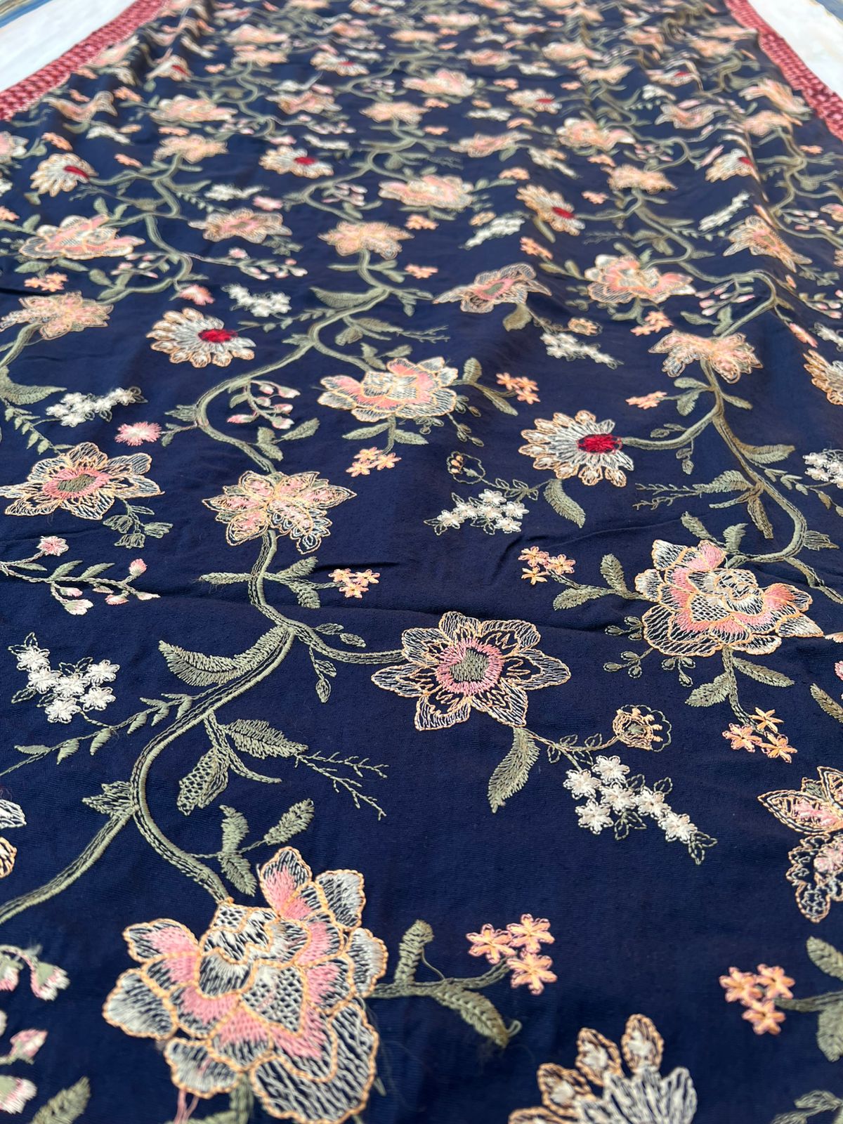 Sarinnah Premium D30-Luxury Formal Heavy Embroidered Karandi Shawl.