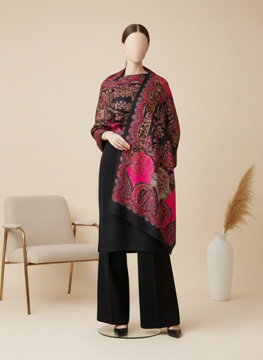 001-Printed Pashmina Shawl.