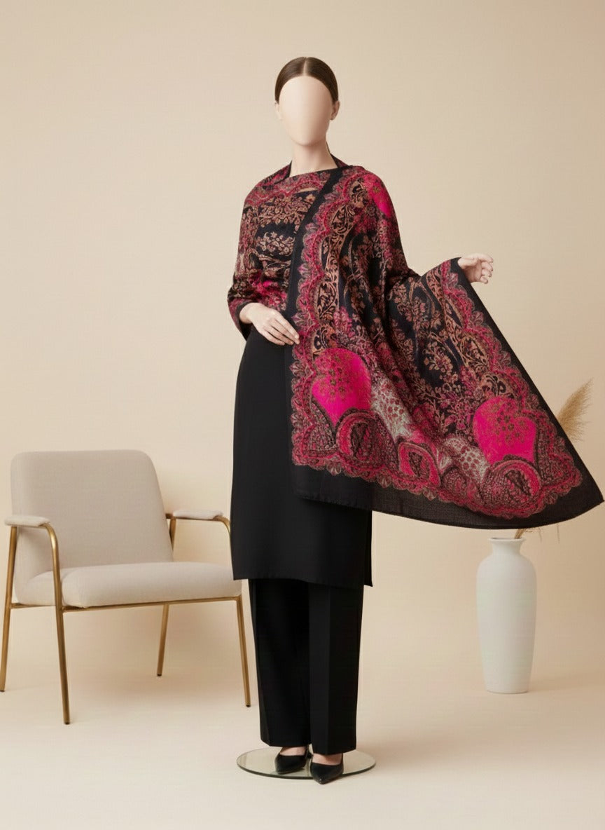 001-Printed Pashmina Shawl.
