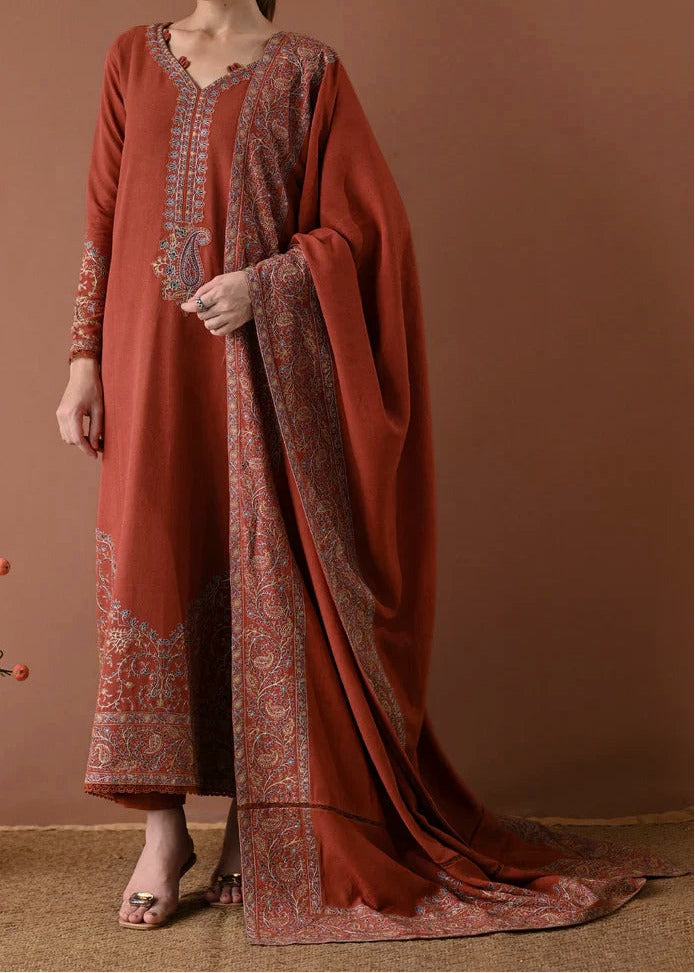 Grace S1305-Embroidered 3pc Lawn Dress With Embroidered Lawn Dupatta.