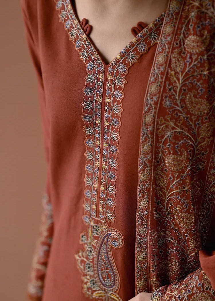 Grace S1305-Embroidered 3pc Lawn Dress With Embroidered Lawn Dupatta.