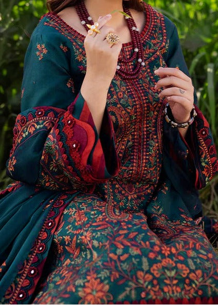 Grace S1314-Embroidered 3pc Lawn Dress With Embroidered Chiffon Dupatta.