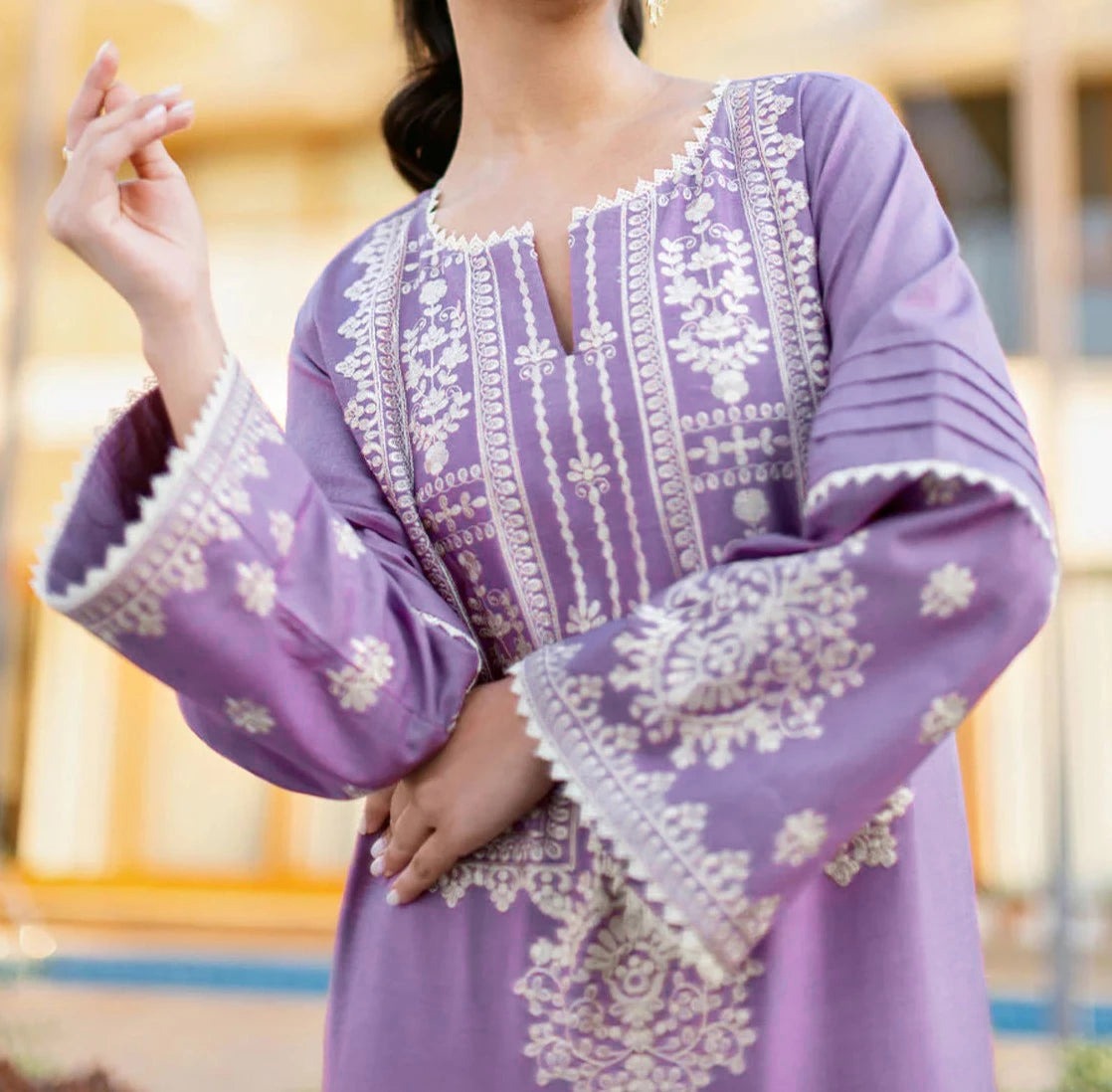 Grace S533-Embroidered 2pc lawn dress