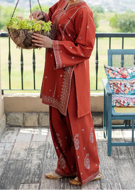 Grace Z-(S1304) - Stitched Embroidered 2pc Lawn Dress.