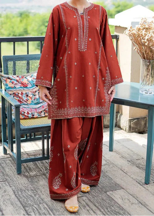 Grace Z-(S1304) - Stitched Embroidered 2pc Lawn Dress.