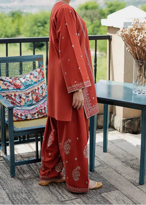 Grace Z-(S1304) - Stitched Embroidered 2pc Lawn Dress.
