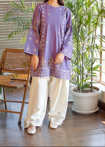 Grace S1339-Embroidered 2pc CHIKANKARI  Lawn Dress.