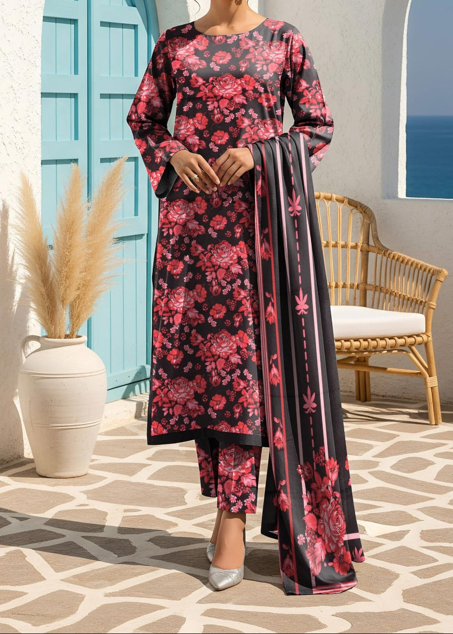 Grace S1413- Digital Printed 3pc Lawn Dress With Printed Lawn Dupatta.