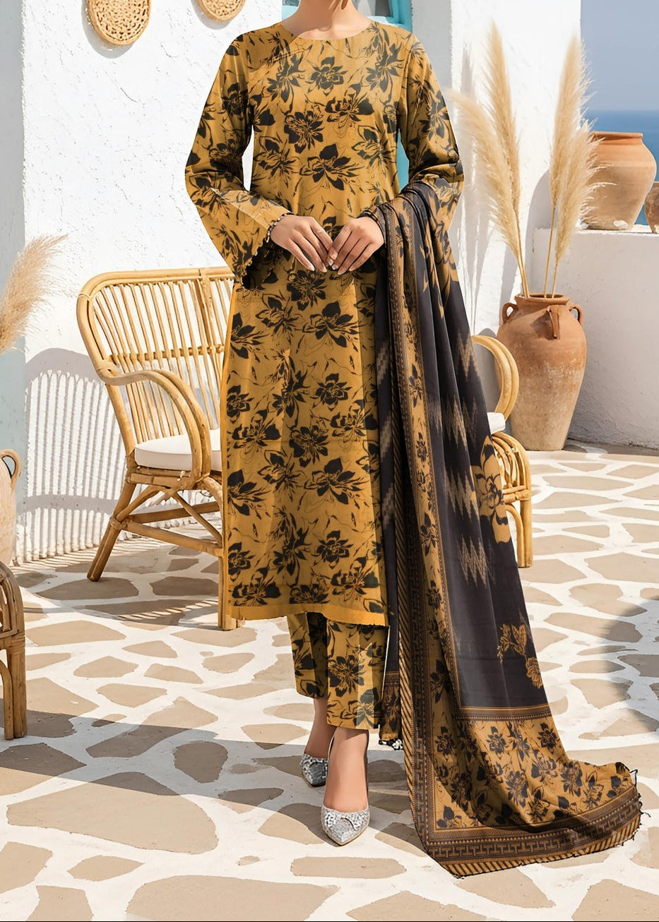 Grace S1418- Digital Printed 3pc Lawn Dress With Printed Lawn Dupatta