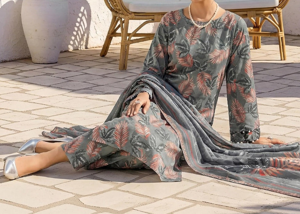Grace S1419- Digital Printed 3pc Lawn Dress With Printed Lawn Dupatta