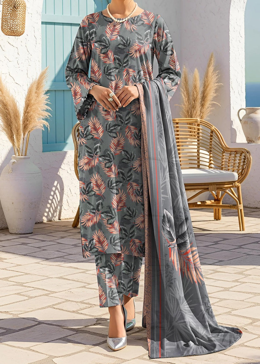 Grace S1419- Digital Printed 3pc Lawn Dress With Printed Lawn Dupatta