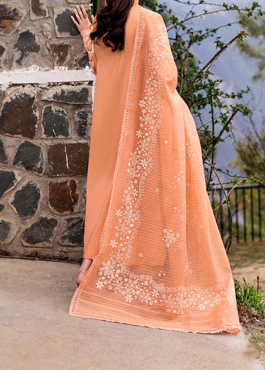 Grace S1442-Embroidered 3pc Lawn Dress With Printed Lawn Dupatta