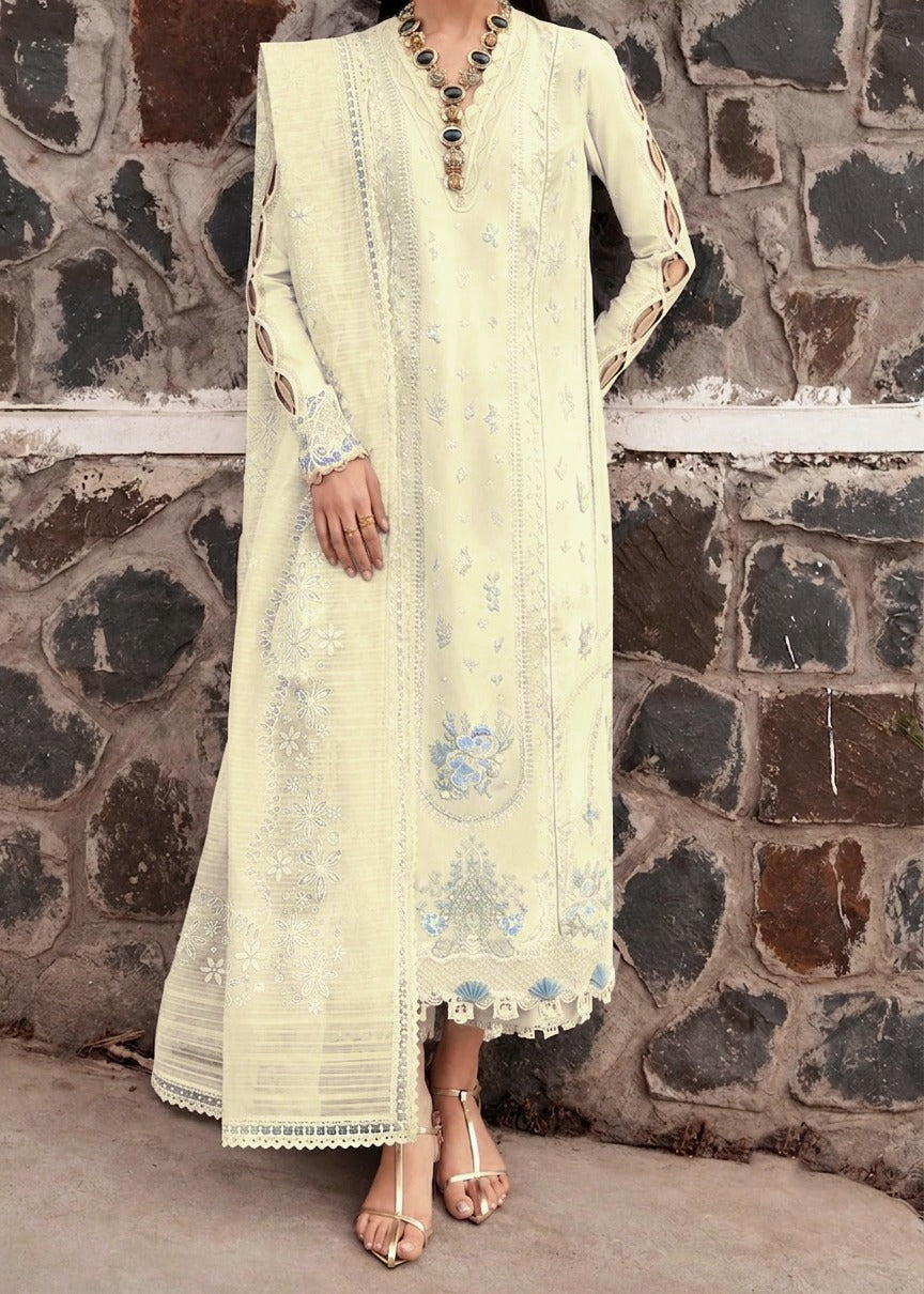 Grace S1507-Embroidered 3pc Lawn Dress With Printed Lawn Dupatta.