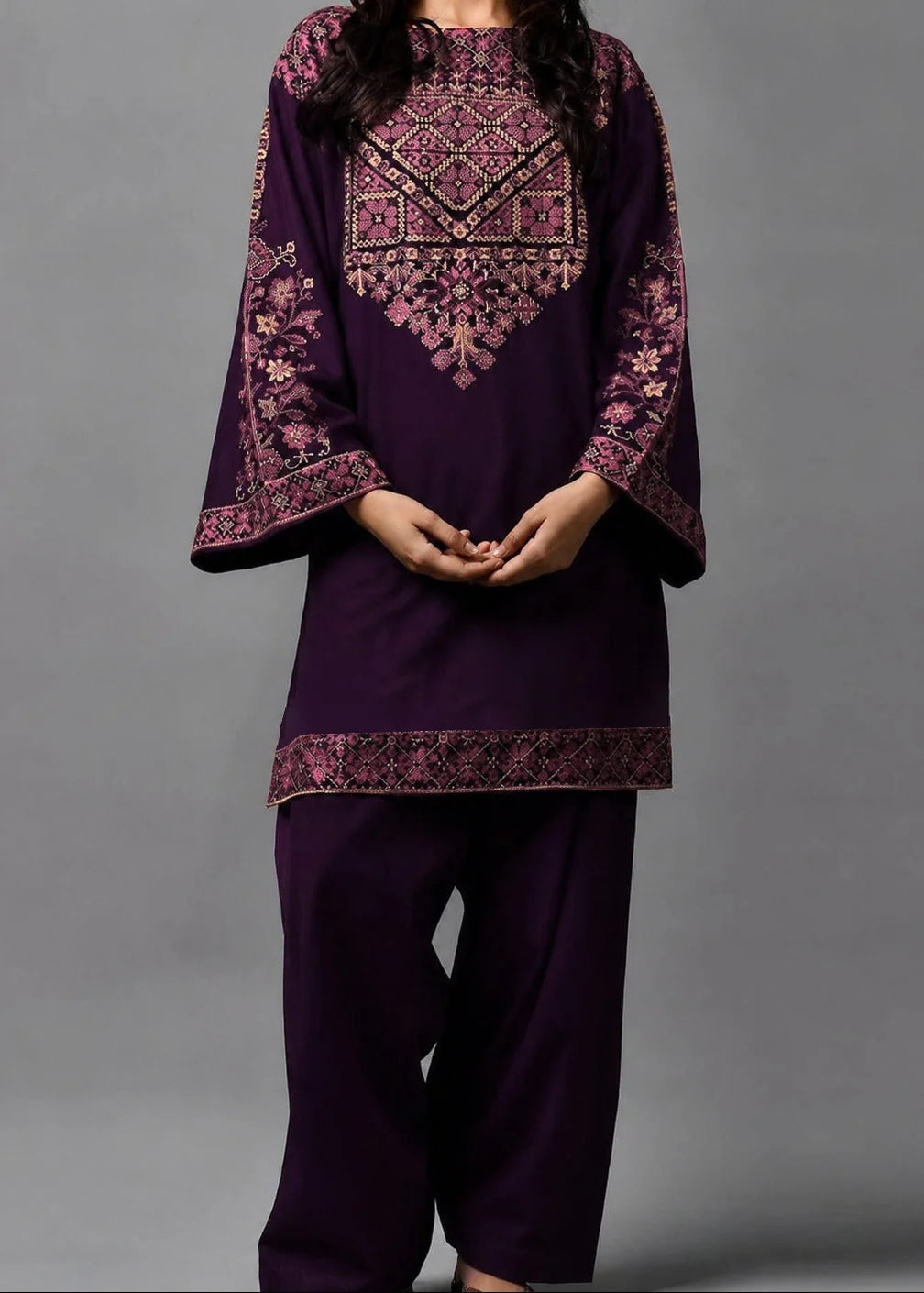 Grace W1033 - Embroidered 2pc Marina Dress.