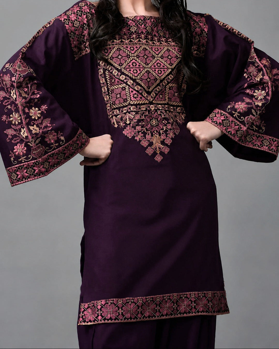 Grace S1534-Embroidered 2PC Lawn dress.